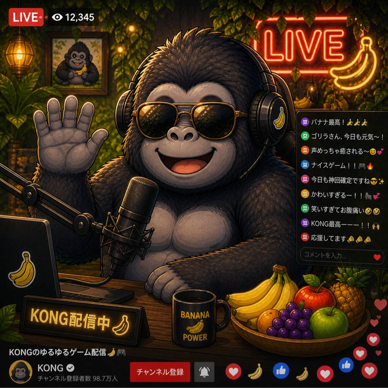 🦍🎤 コング 