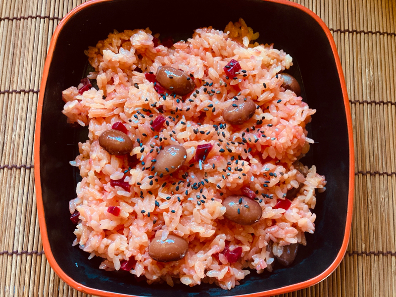 栄養チエのお喋りクッキングNo.25ビーツ赤飯