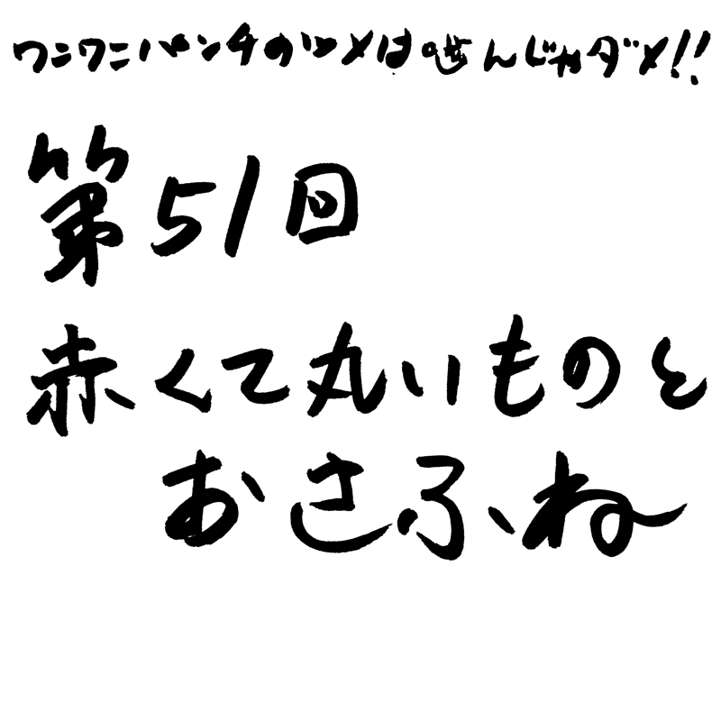 第51回 赤くて丸いものとおさふね