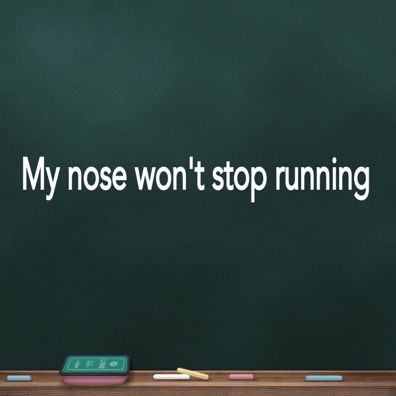 lesson4  鼻水がとまんないよ〜