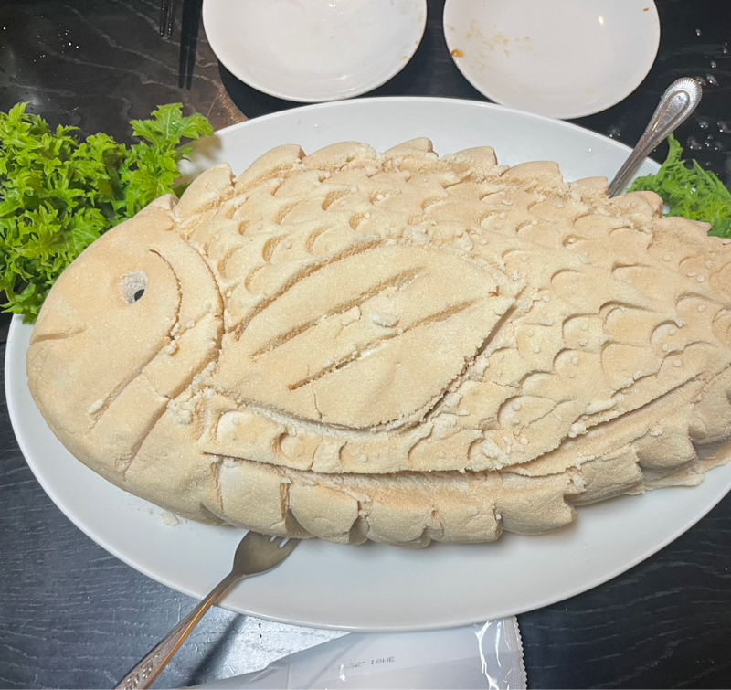 #333 鯛の塩釜焼き🐟音小さいかも💦