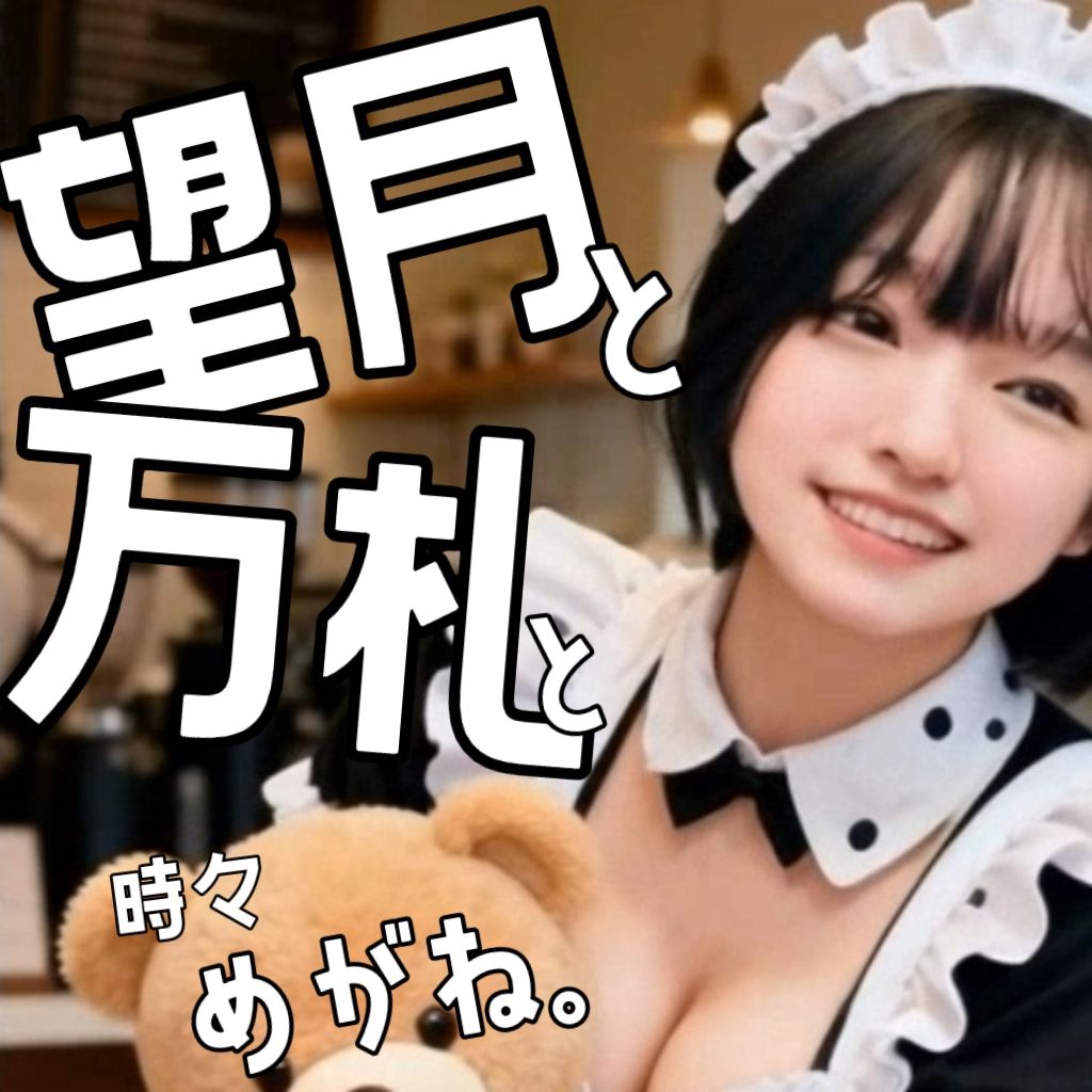 望月と万札と、時々めがね。