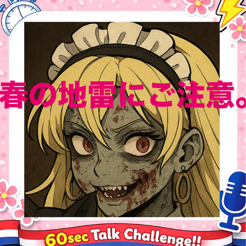 春の地雷にご注意。