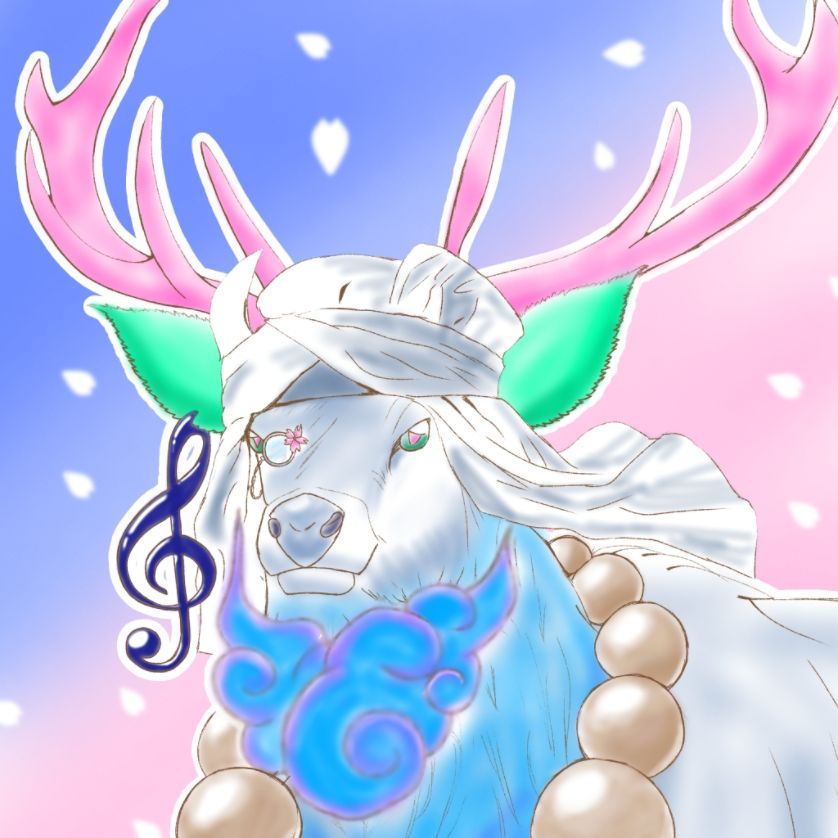 鳴鹿なお丸 💜🩶🩶🩶🩶