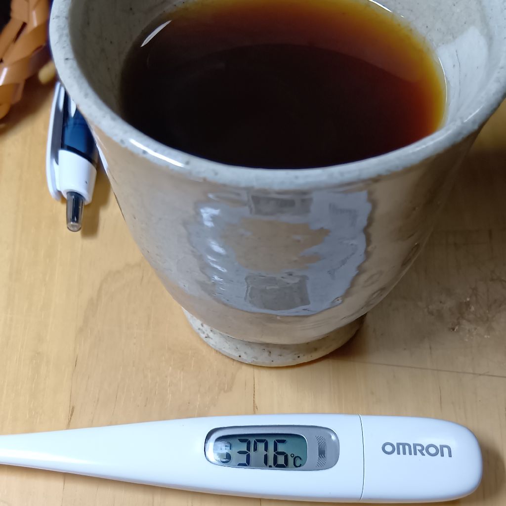 深夜🌃病み上がりコーヒー☕