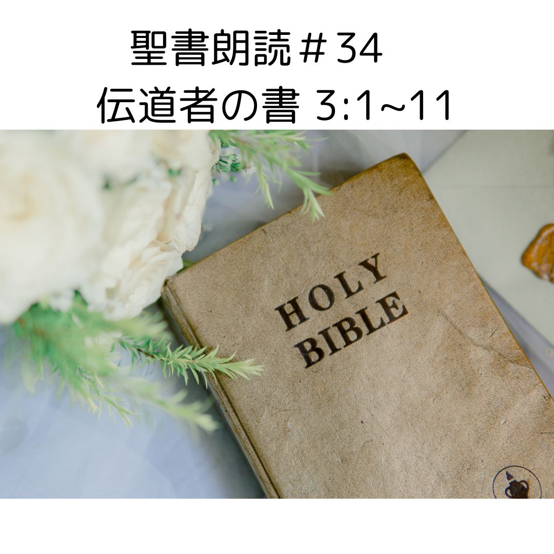 聖書朗読＃34　伝道者の書3:1~11