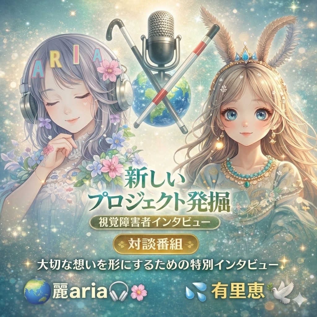 【初企画】視覚障害者対談コラボ　お相手：麗 ariaちゃん 第１回目