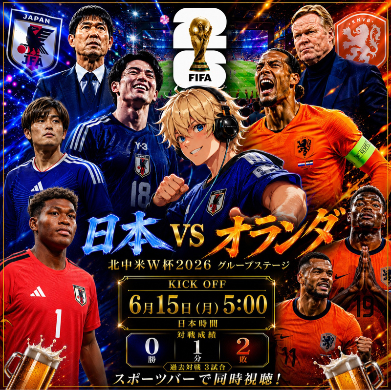 ゆーさくが参加した日本🇯🇵vsオランダ🇳🇱スポーツバーでの反応まとめ