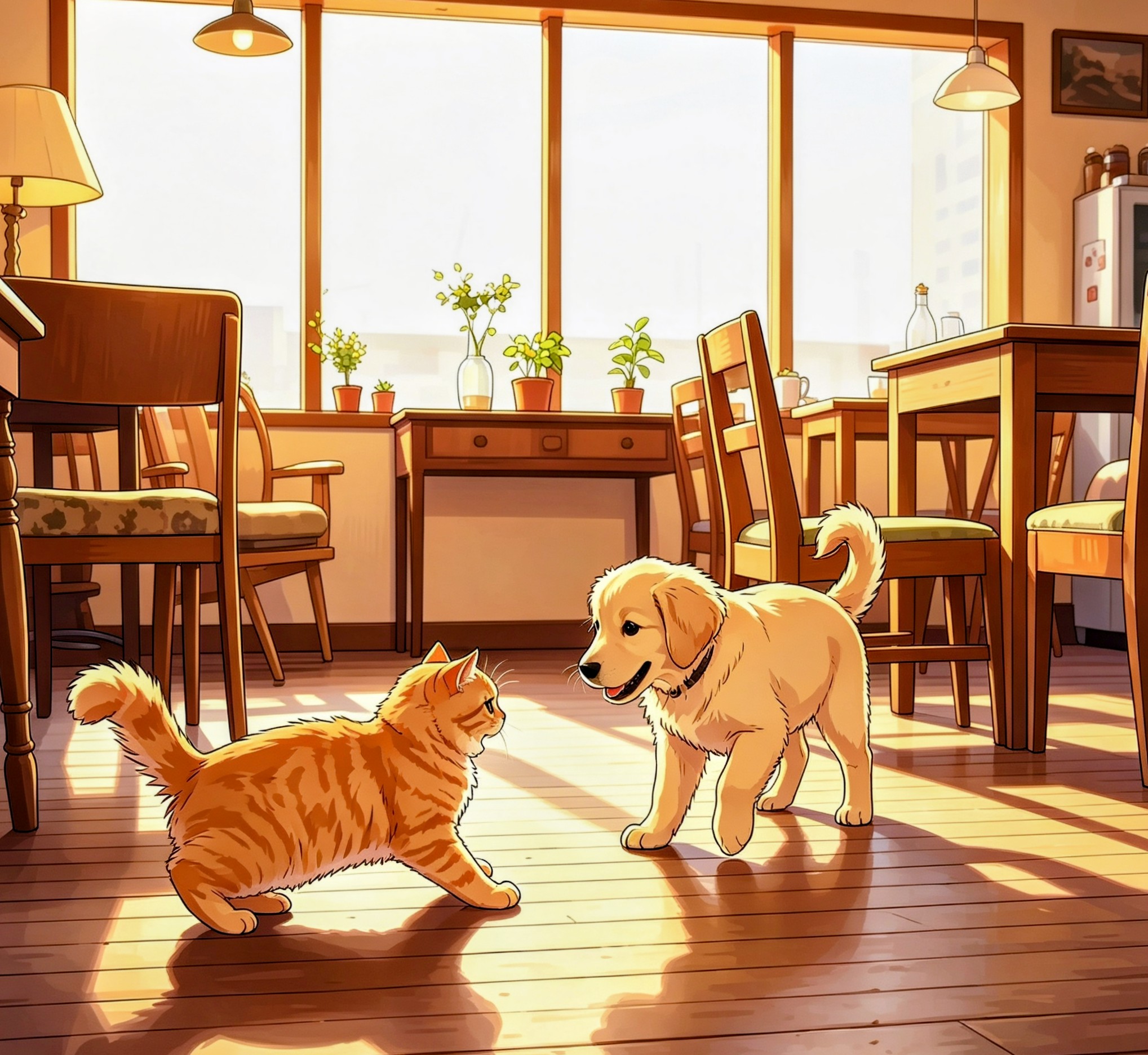 Playing at the cafe まつきver.