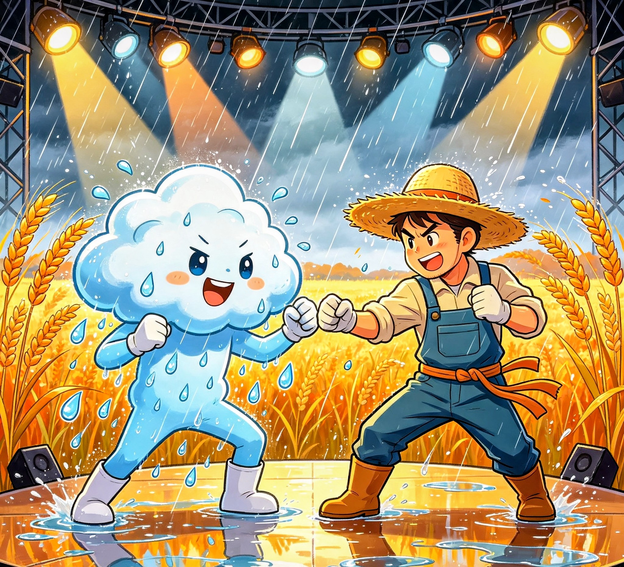 秋雨前線vs農家ラップ