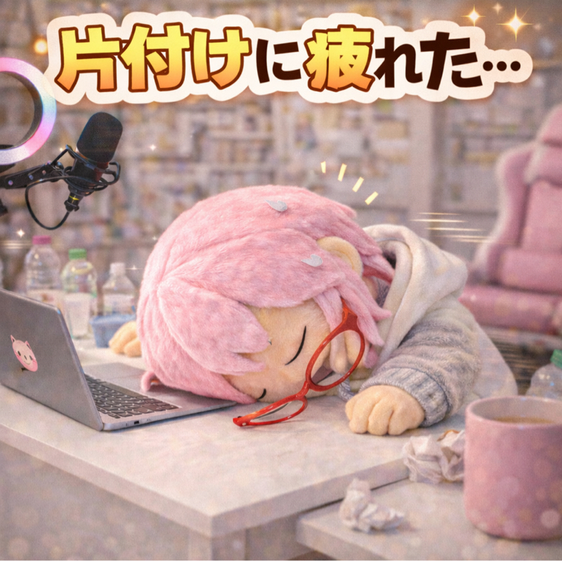 今日こそは、片付けたい…