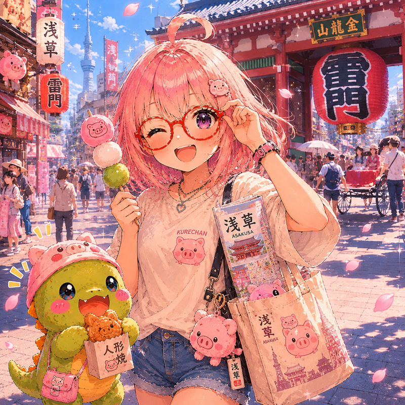 浅草へ！