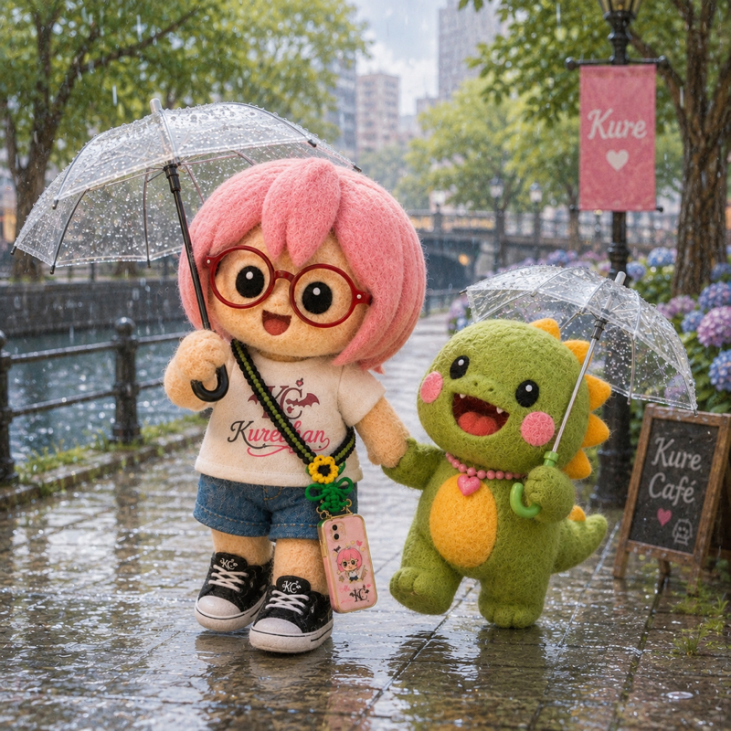 台風に濡れてたまるかw