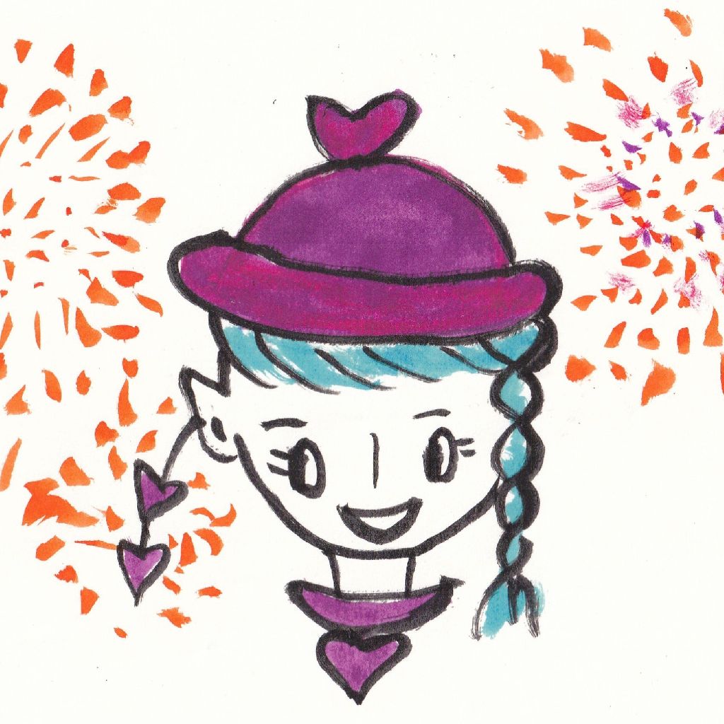消えゆきて心に沁みる夏の花◇95歳のイラストと俳句のコラボ作品です❤️