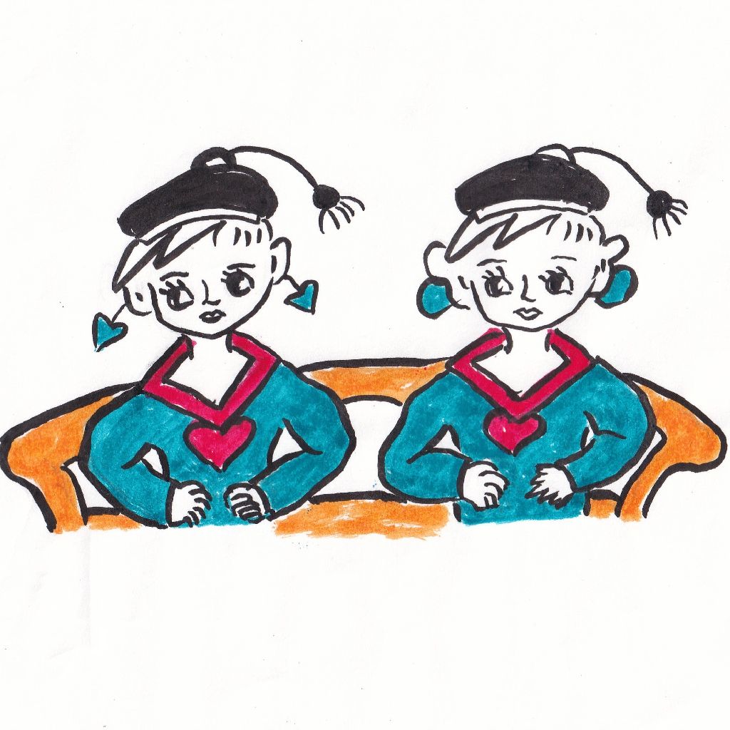 小春日や親子の未来暖かし✴️95歳のイラストと俳句のコラボ作品