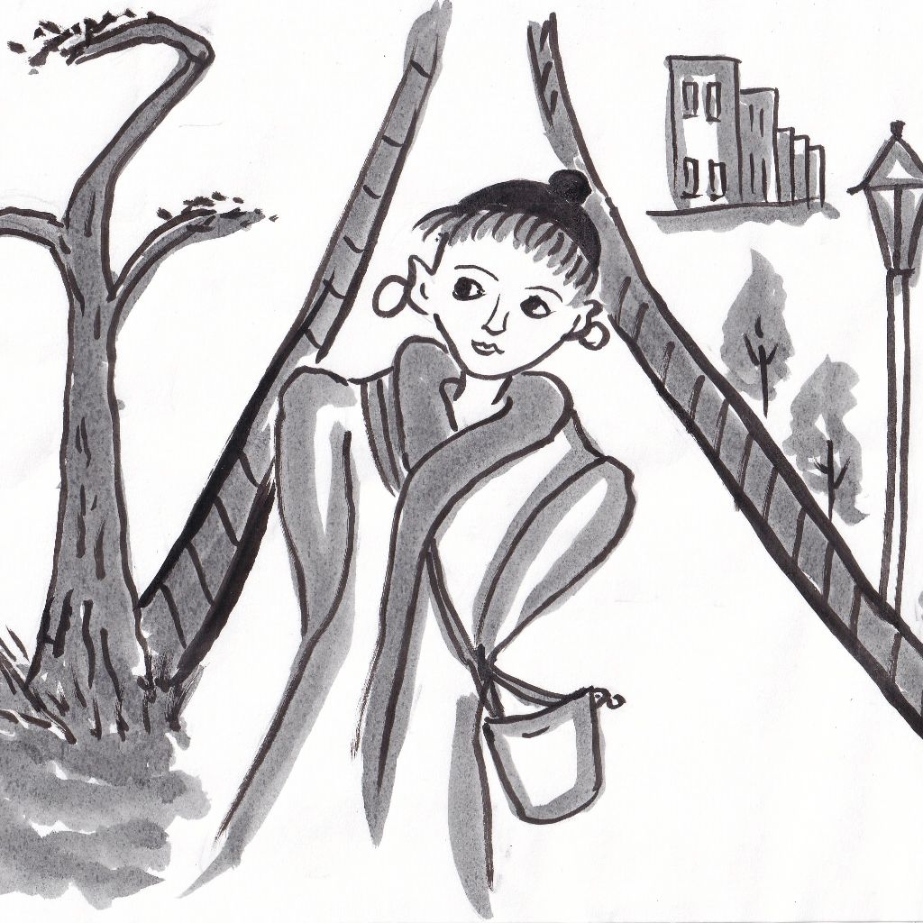 師走道いつもの街が華やぎぬ✨95歳のイラストと俳句のコラボ作品です♥️