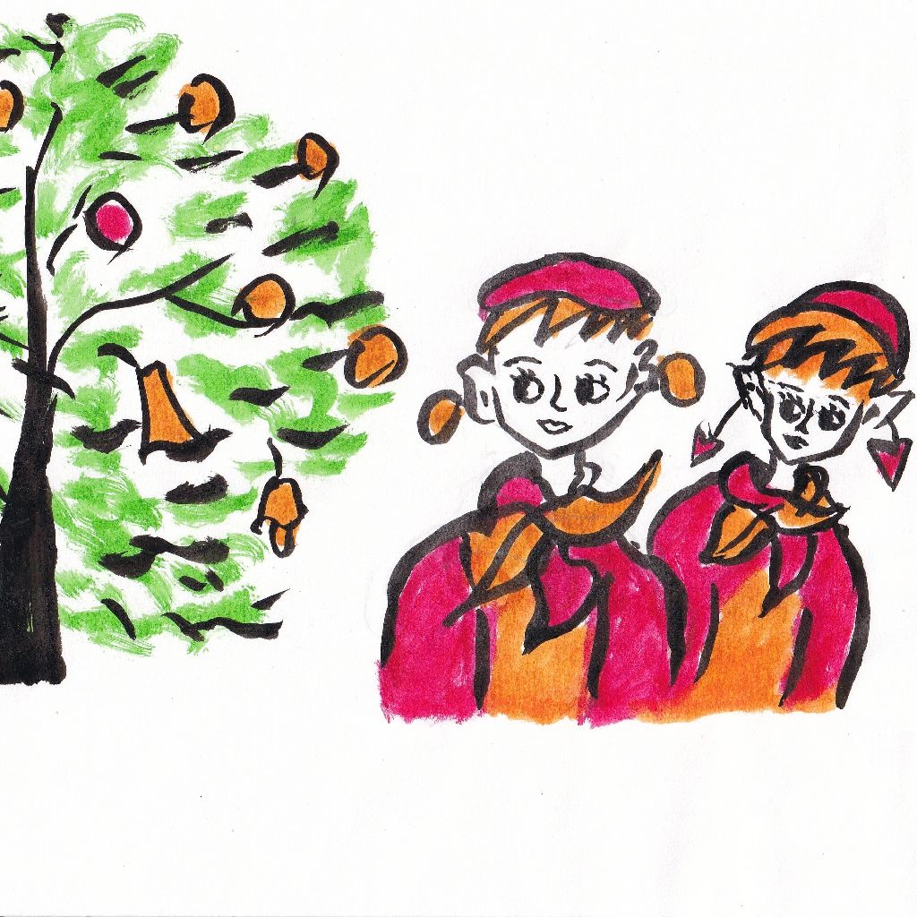 冬銀河親子の今日に幸のあり✨95歳のイラストと俳句のコラボ作品です♥️