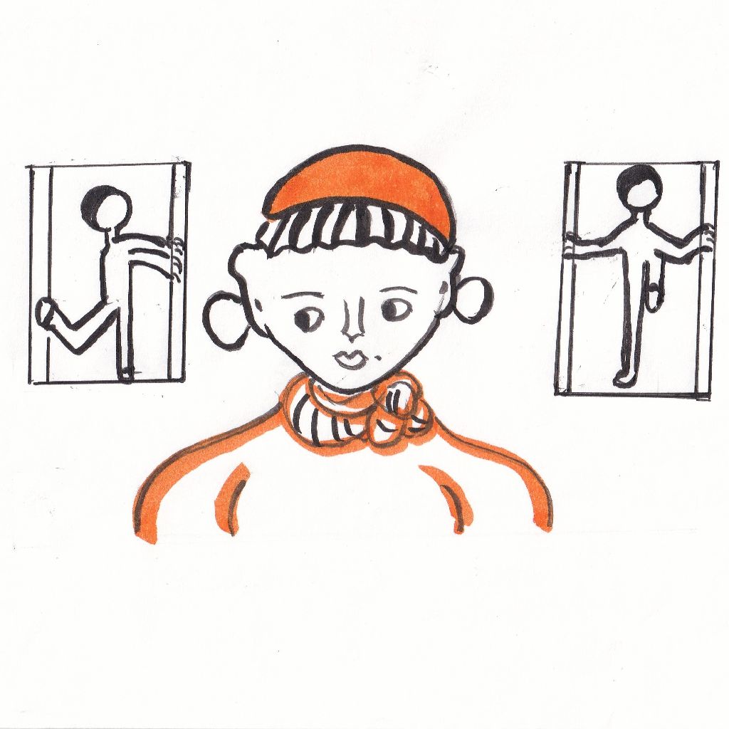 冬ざれや心は熱きストレッチ👵95歳のイラストと俳句のコラボ