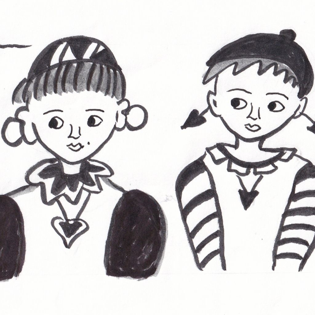 春コーデ弾む会話と街の彩⭐イラストと俳句のコラボ作品