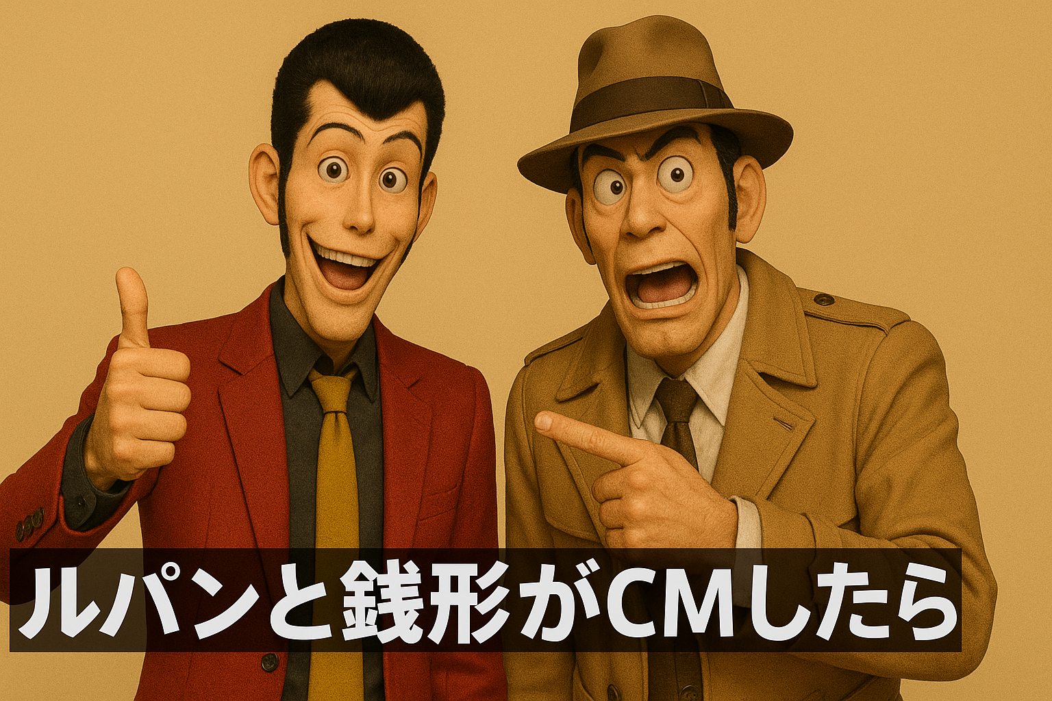 ルパンと銭形でラジオトークのCMをやってみた！