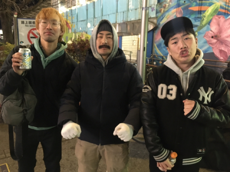 vol.62 中野駅前路上でプチ新年会