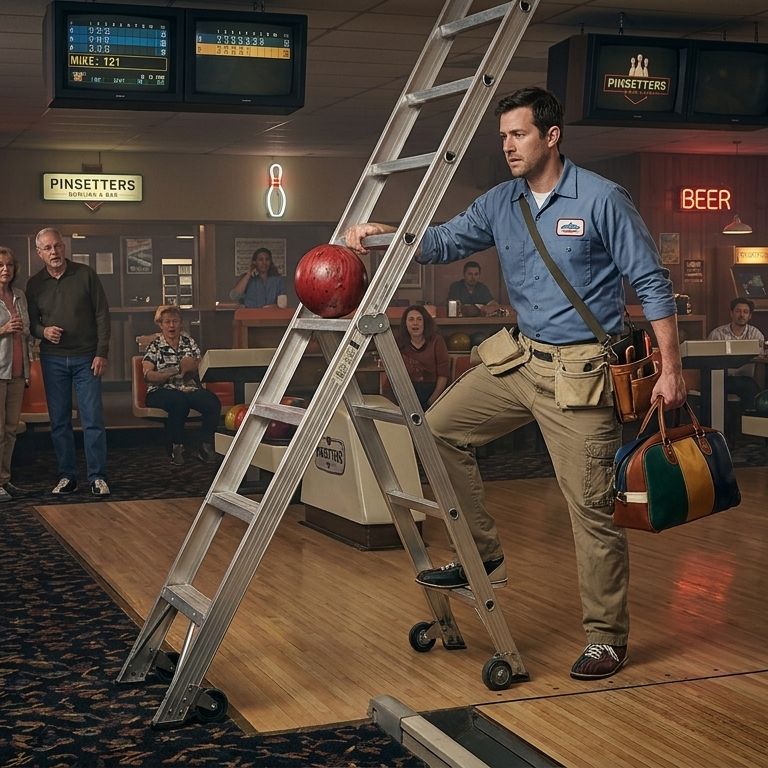 #2ハシゴ登りのマイケル  ボウリングシティ