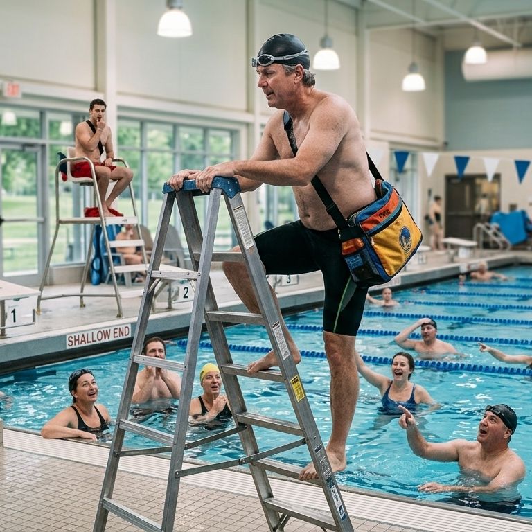 #4 はしご登りのマイケル [スクリュースタイルの老人編]