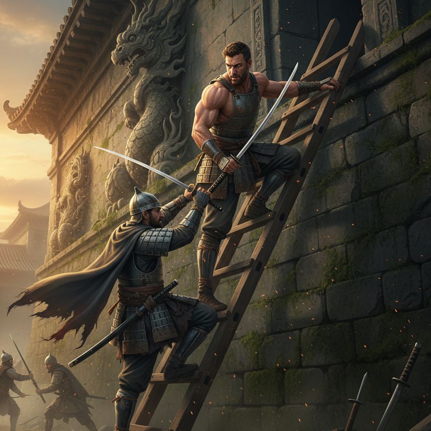 #8 はしご登りのマイケル [鎧を被った我が息子編]