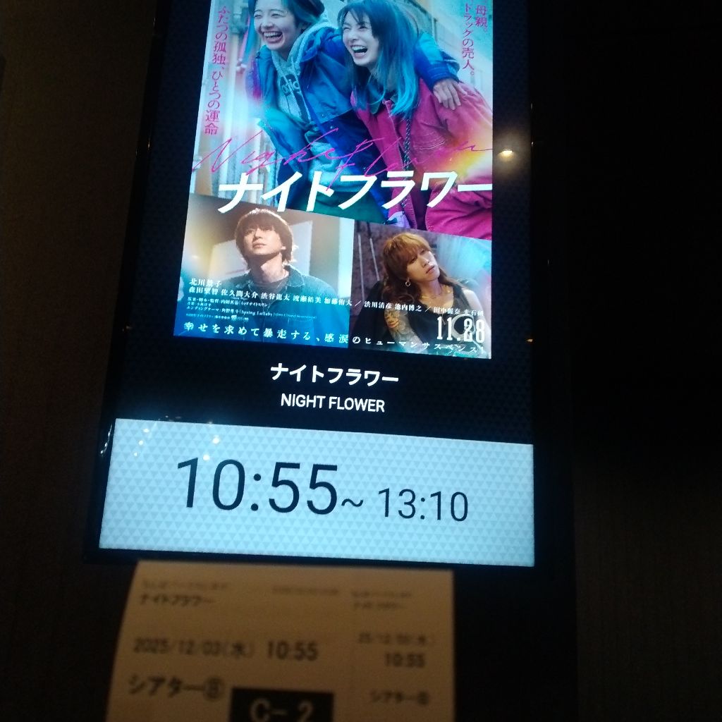 「ナイトフラワー」観てきた🎥