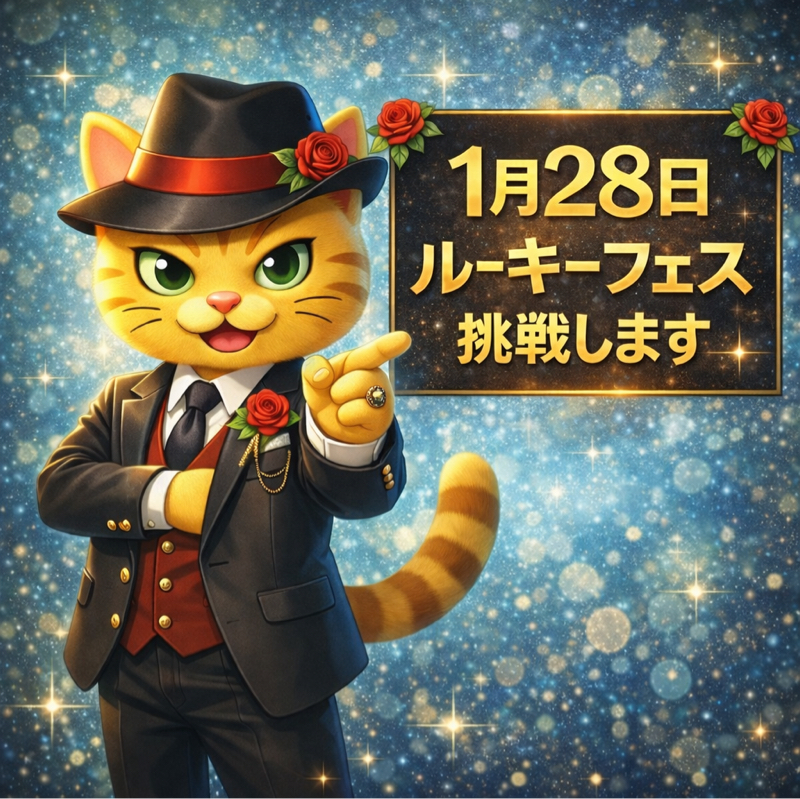 1/28ルーキーフェス参加表明！挑戦します！