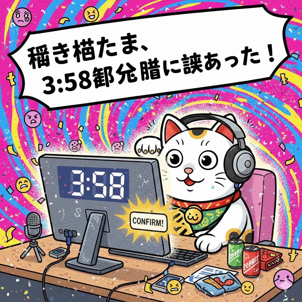 358.3:58分配信にしました!