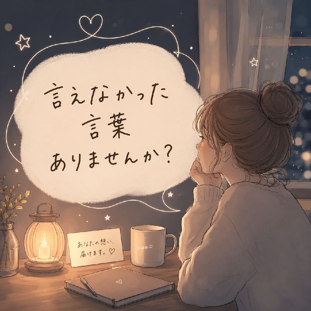 言えなかった「ありがとう」