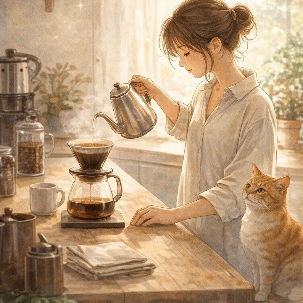 Coffeeを淹れました☕