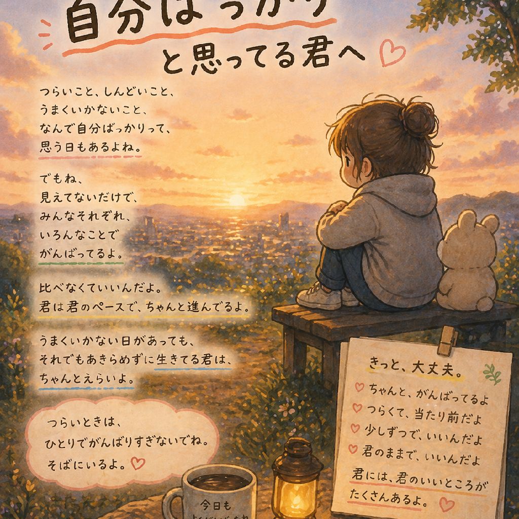 なんで自分ばっかりって思ってる君へ